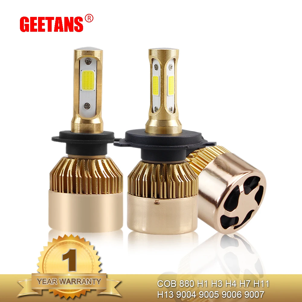 

H7 H4 LED Car Headlight Bulbs H11 H8 H9 LED Auto Lamp 9005 HB3 9006 12V 72W 8000Lm 6000K COB 12V LED HB4 H1 Auto Front Head Bulb