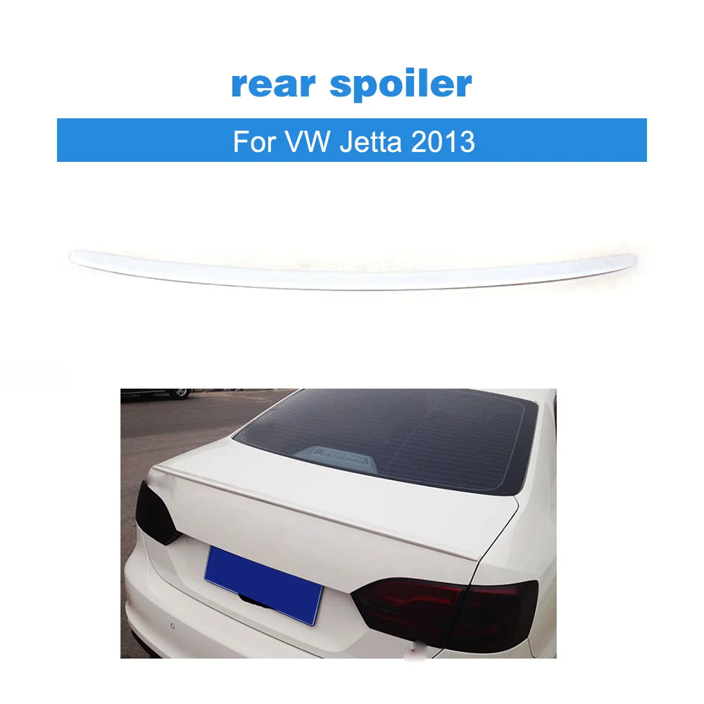 Белый окрашенный спойлер для багажника ABS крыло VW Jetta 2013|boot spoilers|spoiler wingfit lip |