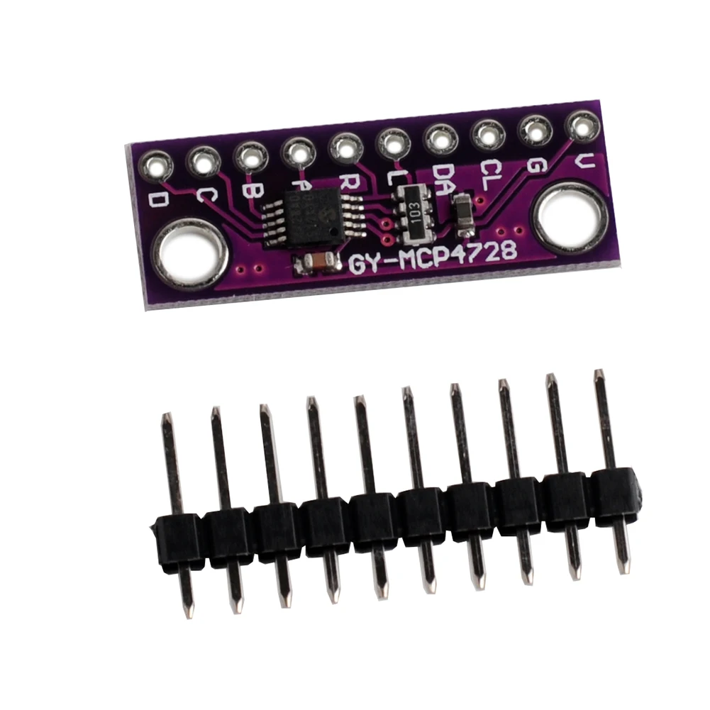 MCP4728 12 бит 12 бит IEC цифро-аналоговый преобразователь DAC Breakout модуль датчика GY-MCP4728 низкое энергопотребление FZ3481