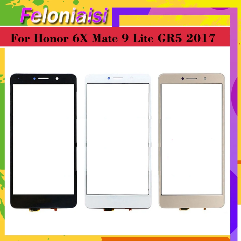 

New 5.5"For Huawei Honor 6X Mate 9 Lite GR5 2017 BLL-L21 BLL-L22 Touch Screen TouchPanel Sensor Digitizer Front Glass