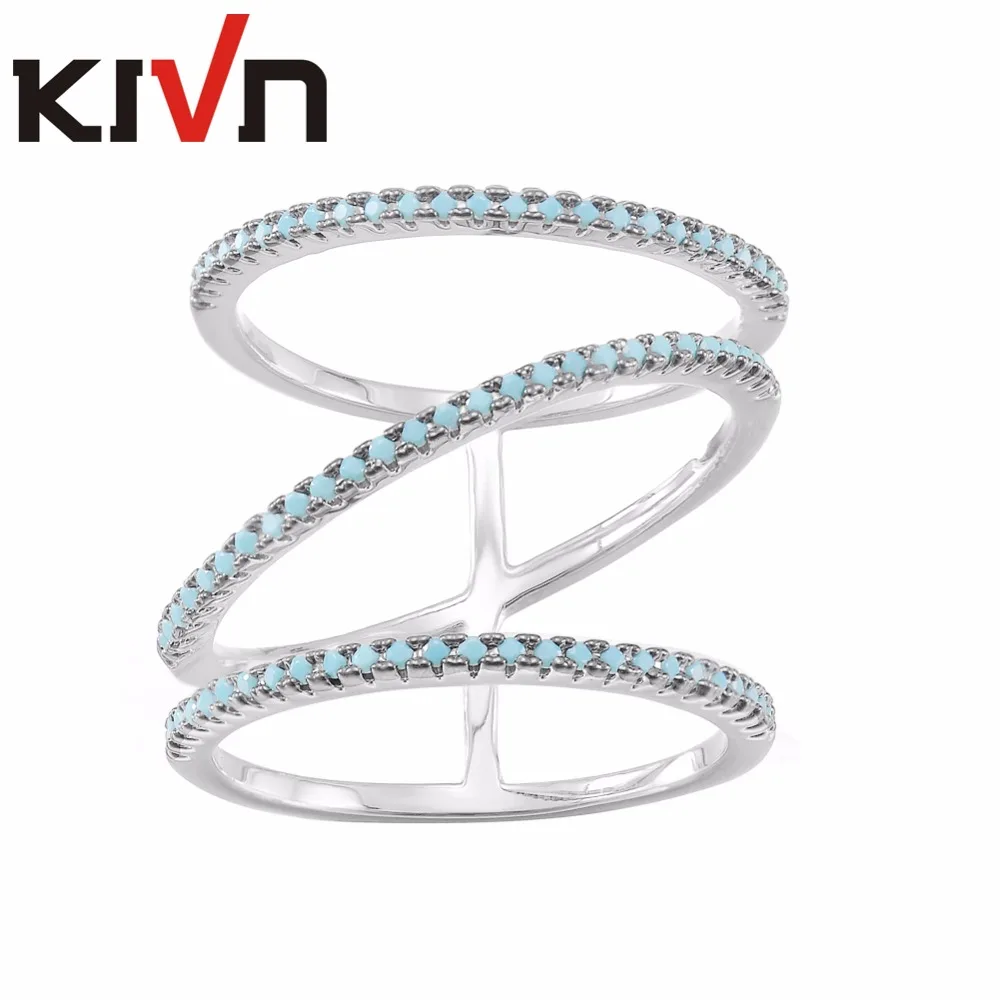 

Женские кольца KIVN, украшенные фианитами