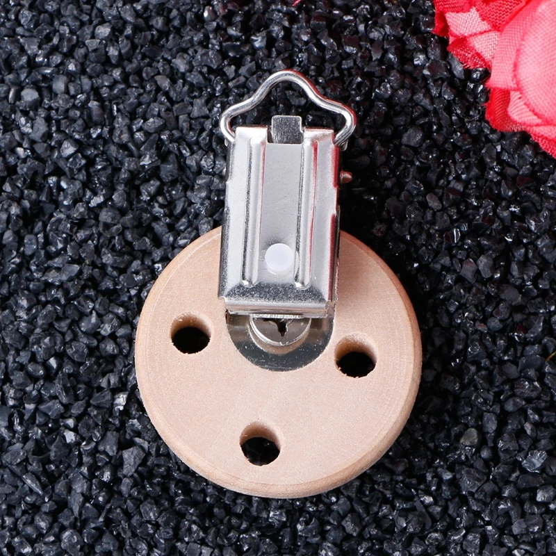 Деревянные детские круглые соски зажимы для пустышки 3 отверстия|round pacifier|clip