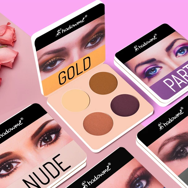 2019 матовые 4 цвета Тени для век Палитра натуральные минералы Профессиональные