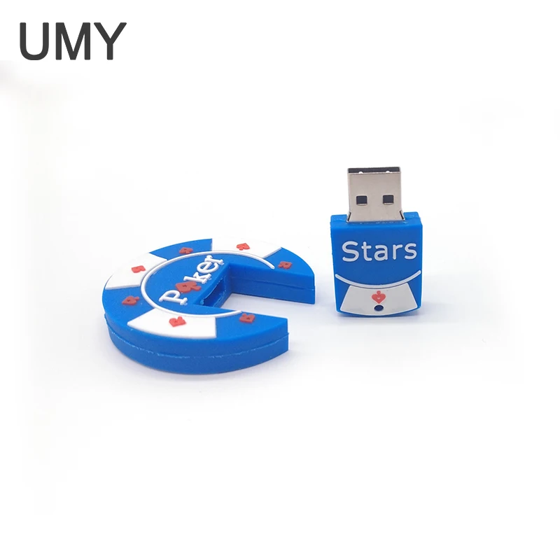Горячая Распродажа usb флеш накопитель Покер звезда Ручка привод Флешка 4 ГБ 8 16 32