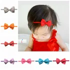 Повязка на голову детская, с цветами и бантом, 2018, атласная мини-лента