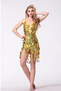 Блестящее женское платье для латиноамериканских танцев танцевальные костюмы