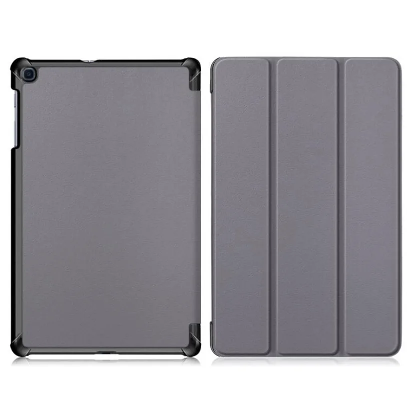 Grey Чехол Funda для samsung Galaxy Tab A 10,1 SM-T510 SM-T515 чехол-подставка из искусственной кожи для samsung Tab A 10,1 T510 T515 чехол - Цвет: Grey