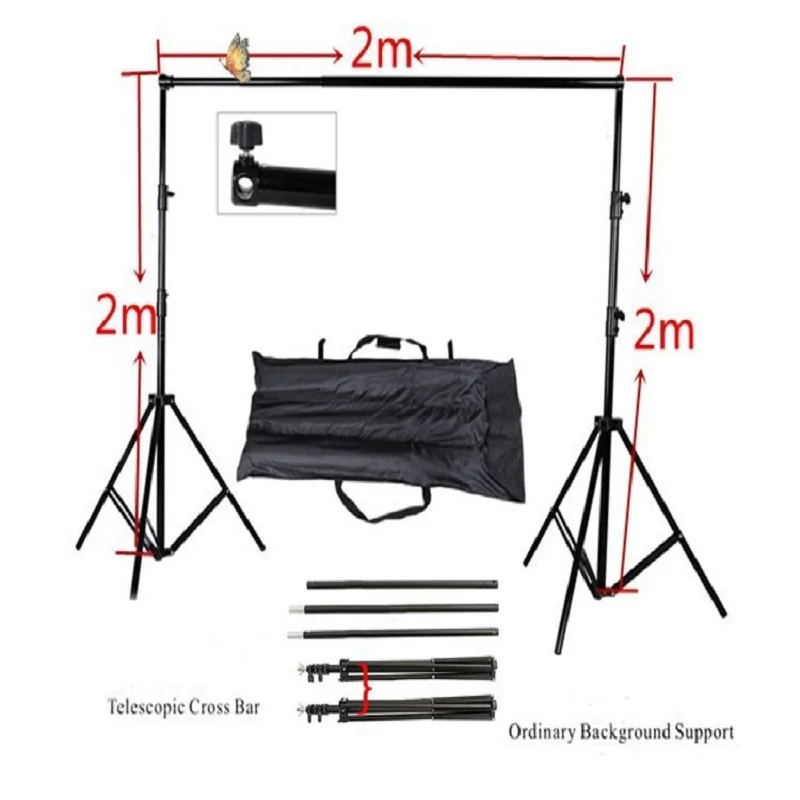 

Funnytree professional Photographic equipment 2 * 2m manual quality aluminum frame background Stand