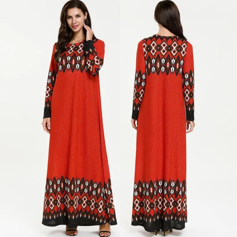 Vestidos кафтан абайя Marocain Дубай исламский арабский мусульманский хиджаб платье для