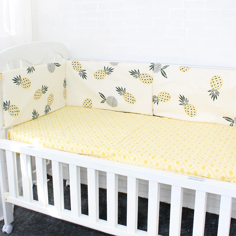 

Baby Bed Bumper Soft Breathable Cartoon Pattern Baby Crib Protector For Children Croth To The Cot Baby Bedding Set 120cm Per Pcs