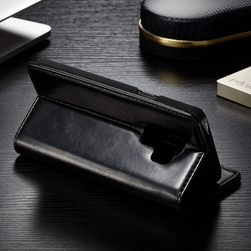 Роскошный гладкий Чехол-кошелек CaseMe из искусственной кожи в стиле ретро с