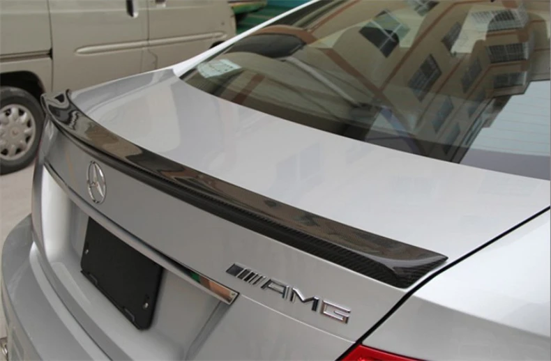 Спойлер из углеродного волокна для Mercedes Benz C Class W204 C63 C180 C200 C260 C300 2008 2014
