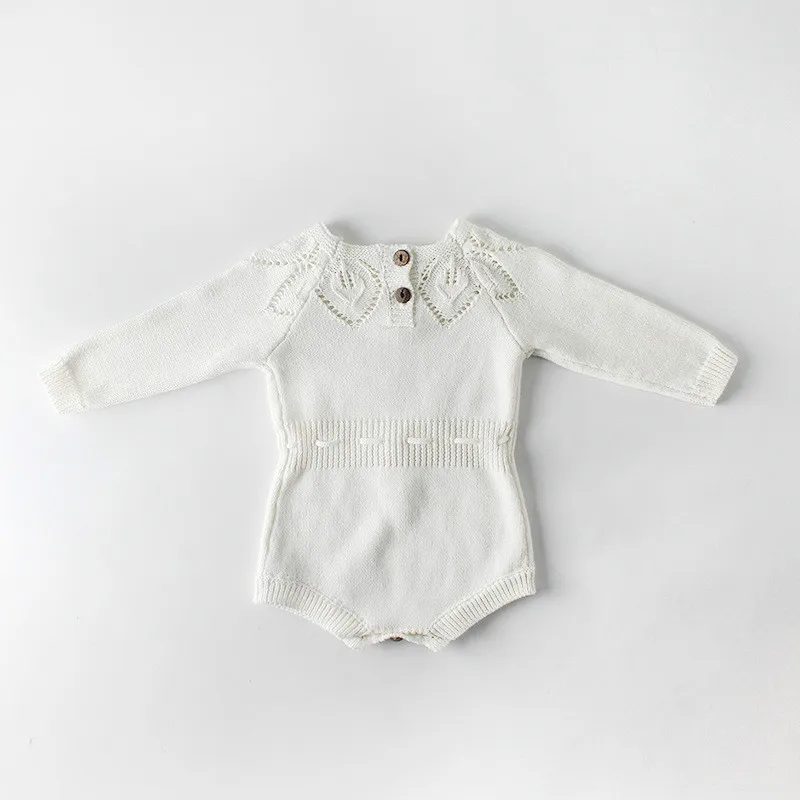 2019 новый весенний комбинезон для маленьких девочек детский вязаный с длинными