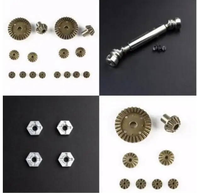 

JJR/C JJRC Q46 12428 1/12 RC Car spare parts Upgrade metal Front and rear differential gear Rear transmission shaft Combiner