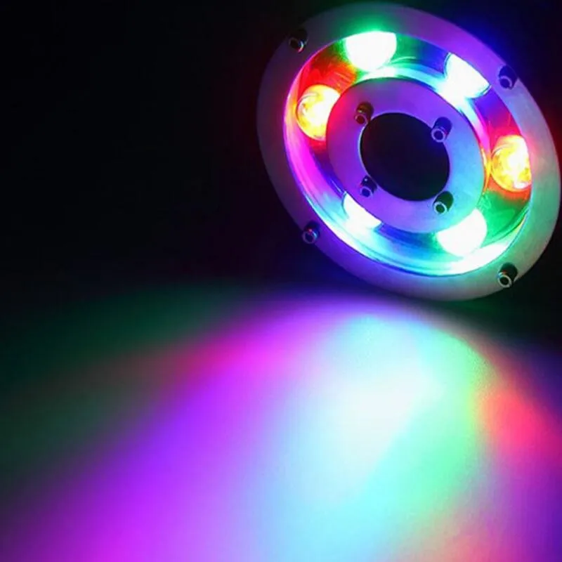 

Free Ship 6W 9W 12W 18W Aluminum LED fountain Lamp IP68 RGB Underwater Swimming Pool light AC/DC12V Pond Decorative Lighting