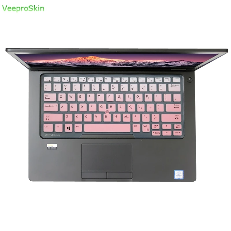 Силиконовая клавиатура для ноутбука кожного покрова для Dell Latitude 14 E7450 7400 7470 5470 5450 5480 5490 5495 7480 14 дюймов