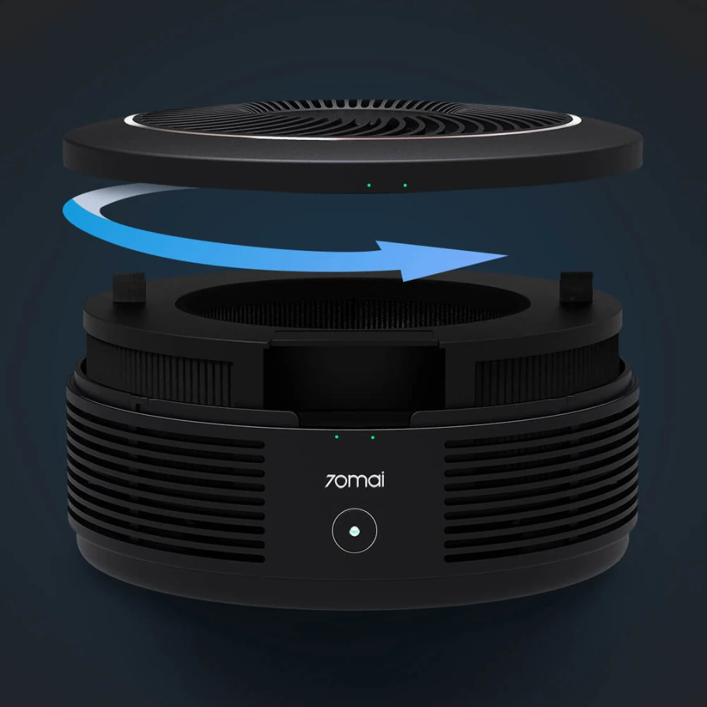 Xiaomi 70MAI автомобильный очиститель воздуха Pro PM2.5 фильтр стерилизатор 52m3/h CADR кислородный освежитель воздуха очиститель воздуха для автомобиля бесшумный очиститель