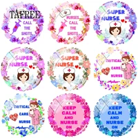 tafree super nurse 25 mm diy clip art picture glass cabochon dome flatback camo charms for keychain necklace jewelry findings