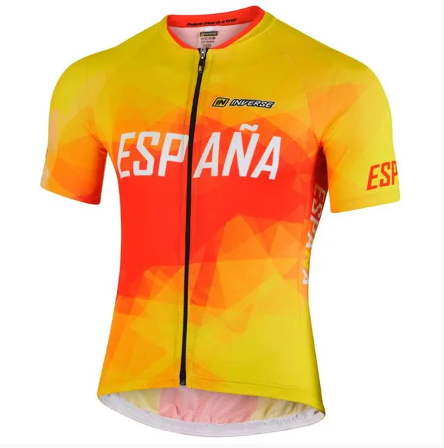 Sushan Для мужчин красный и желтый быстросохнущая команда велосипед Велосипедная