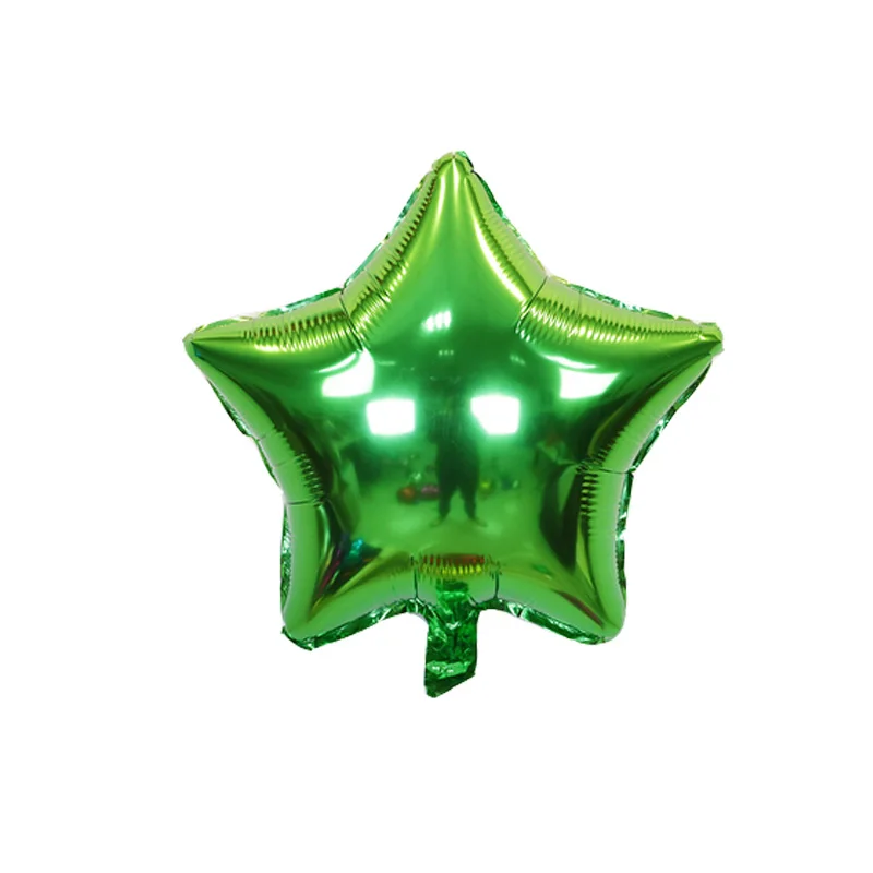 12 pcs star green 12 шт. 18 дюймов Звездные воздушные фольгированные шары BabyShower Globos сердце Гелиевый шар на день рождения 1 вечерние принадлежности Свадебные украшения - Цвет: 12 pcs star green