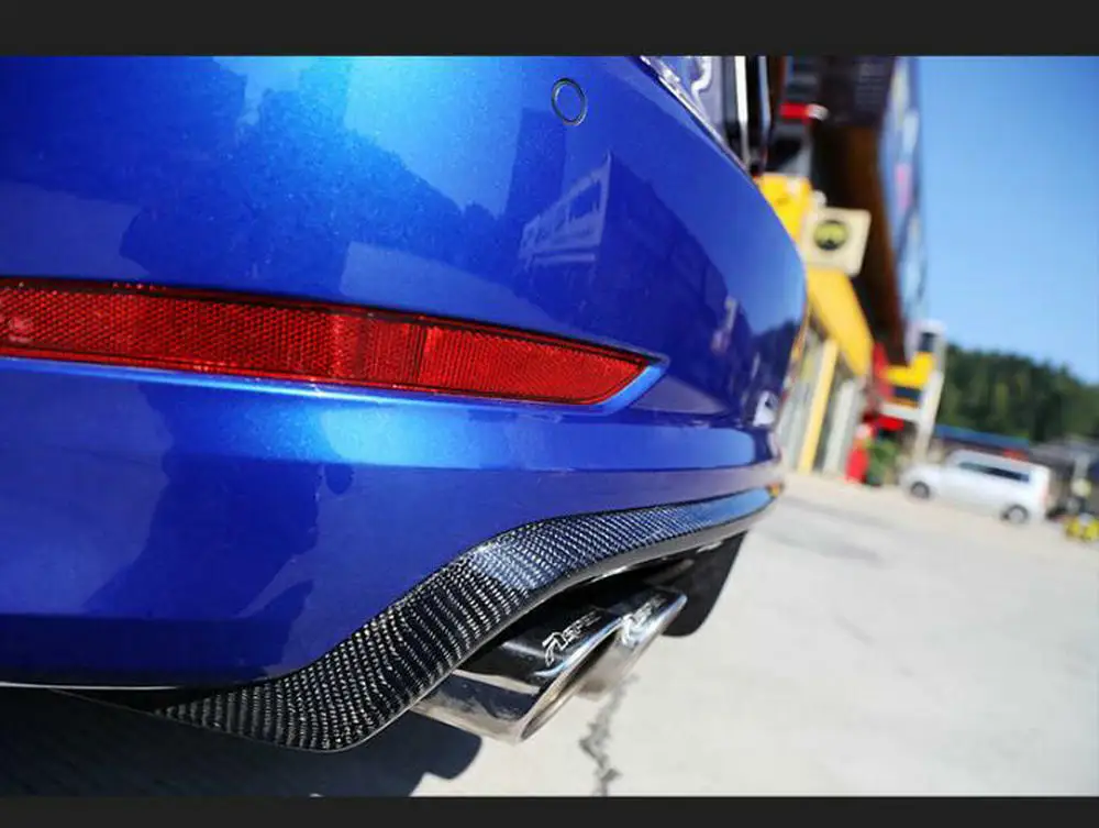 Автомобильный Спойлеры для заднего бампера A3 S3 углеволоконный диффузор комплект