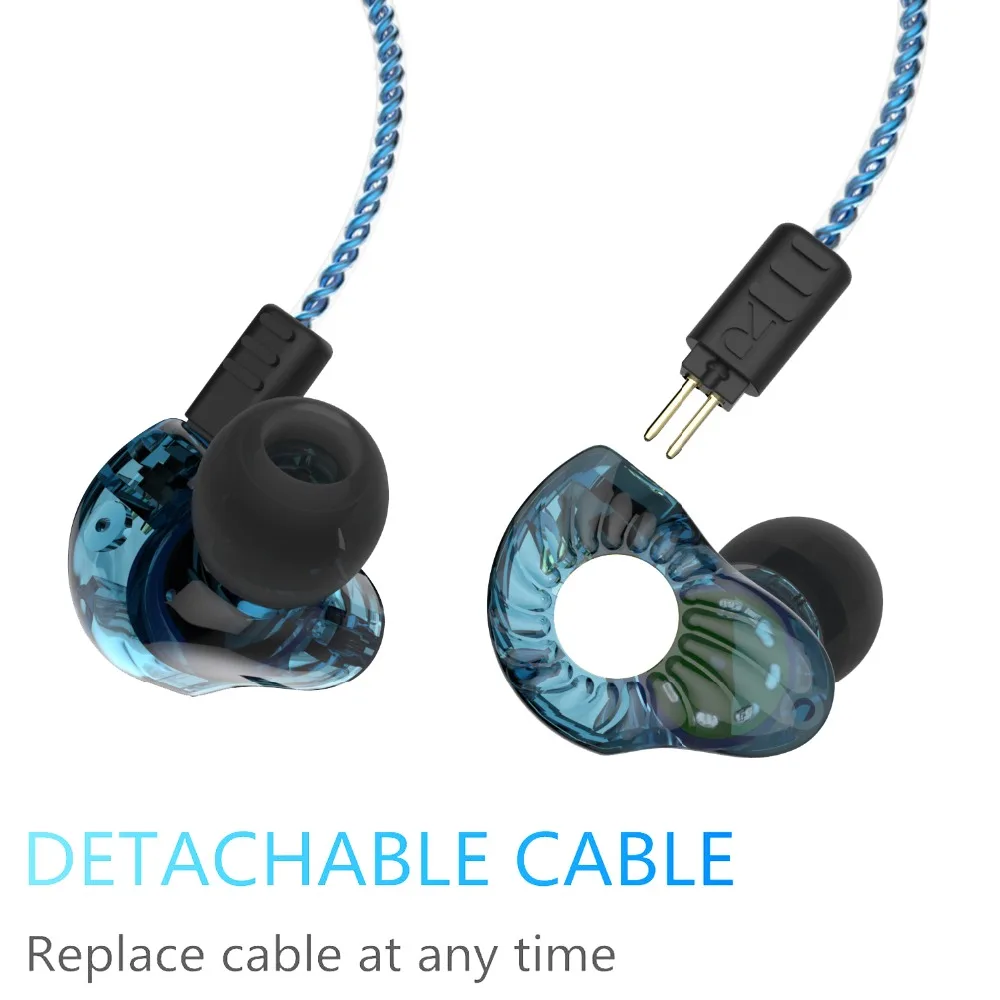RevoNextRX8 наушники арматура и динамический гибрид в ухо HIFI бас DJ Спорт Наушники для