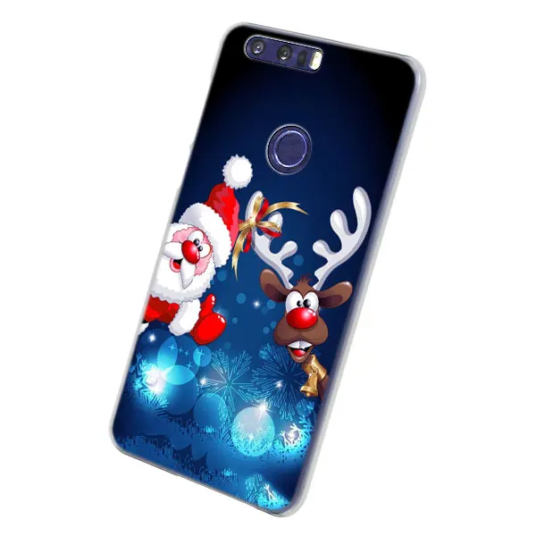 Счастливого Рождества год чехол для телефона s для huawei Honor 8 9 10 Lite Жесткий PC чехол для Honor 4C 6C Pro 6x7x8x7 s Чехол - Цвет: 06
