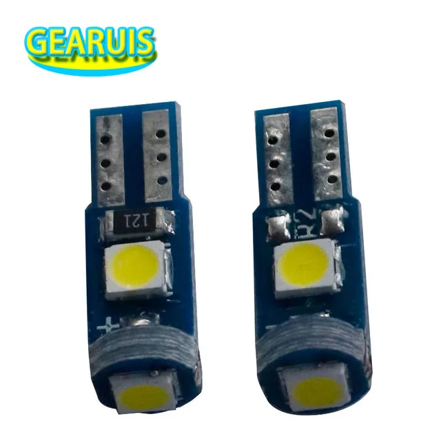 100 шт. автомобисветильник светодиодсветодиодный лампы T5 W3W 58 73 74 286 3 SMD 3030 20 мА |