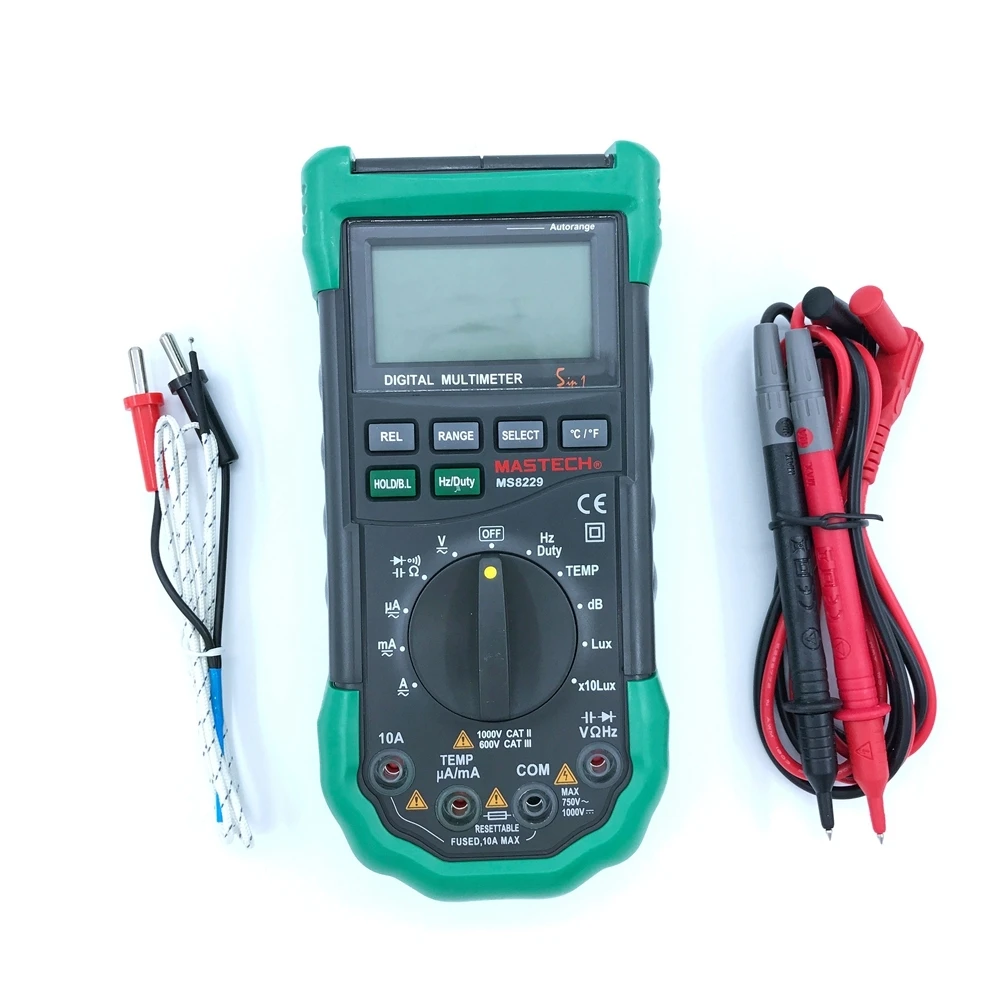 Многофункциональный Цифровой Мультиметр Mastech MS8229 Автоматический диапазон 5 в 1