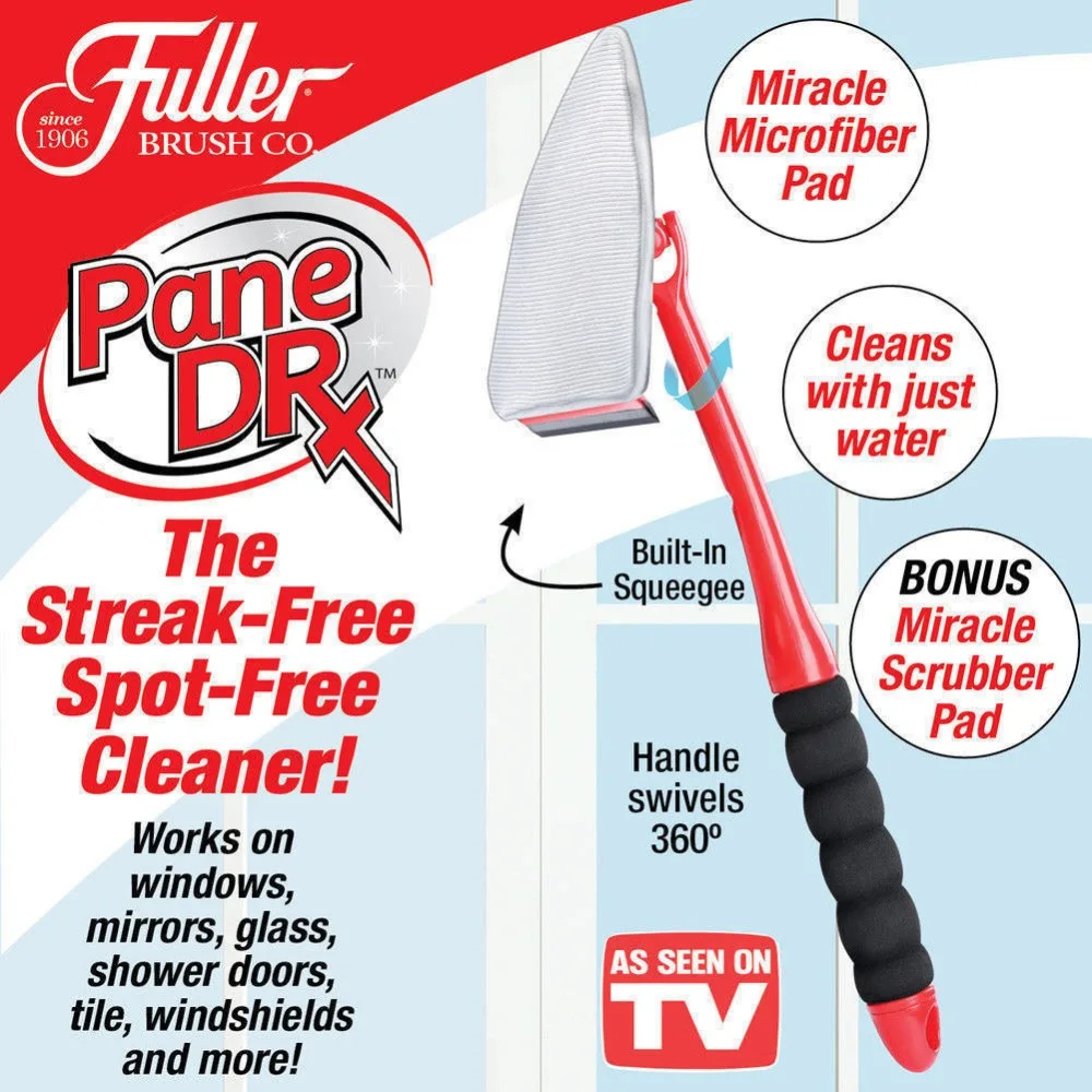 360 Fuller Brush Pane Dr Window Squeegee As Seen On TV Adjustable Glass Cleaning Map Easy Clean Kit Tool Drop Shipping | Дом и сад