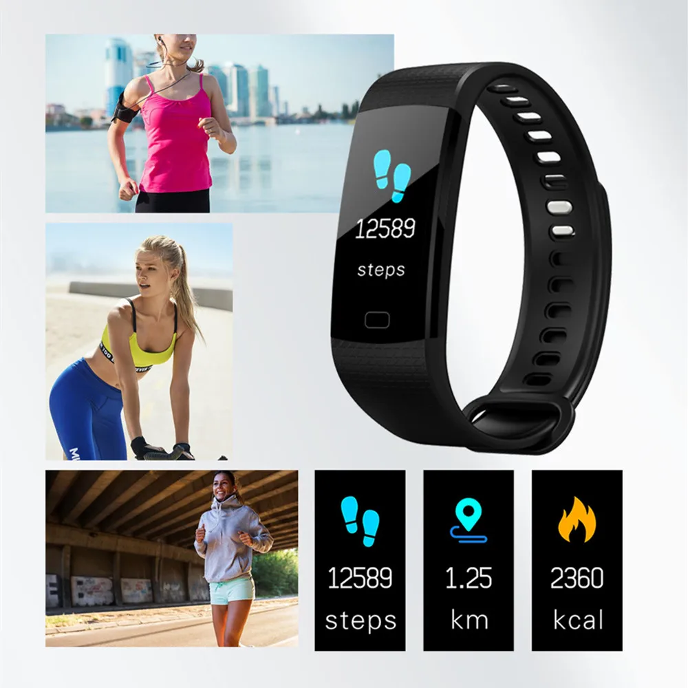 Y5 Smart Band IP Часы Приборы для измерения артериального давления кислорода