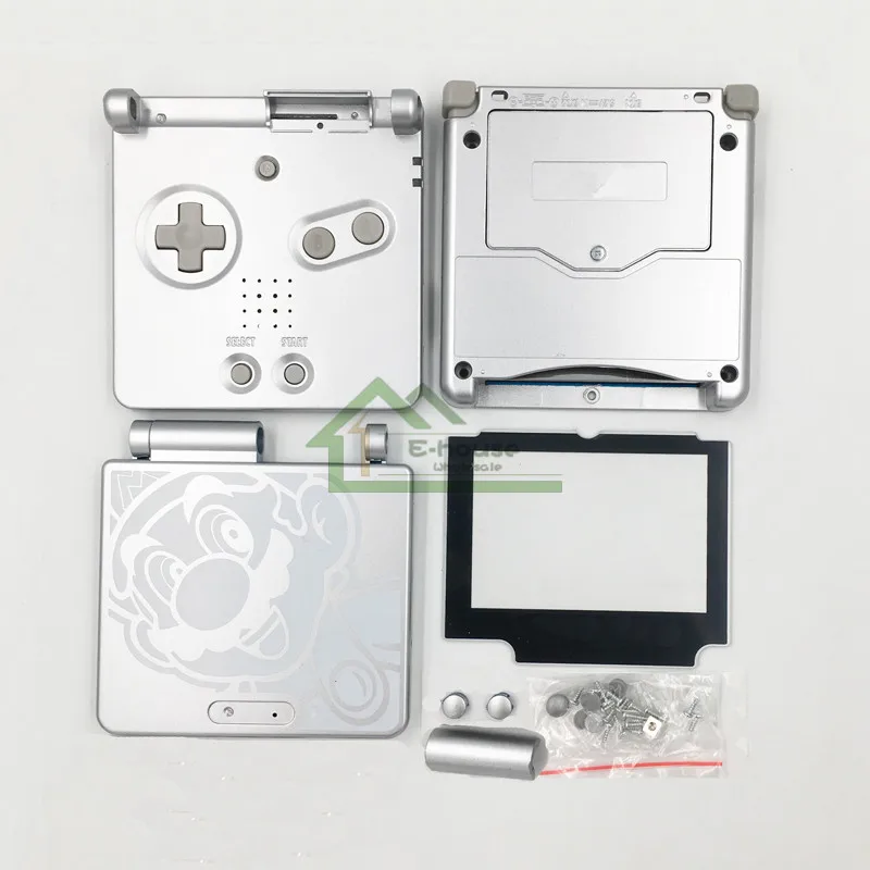 E-house для Gameboy Advance SP игровая консоль корпус Корпус Замена для GBA SP полный корпус чехол с экраном