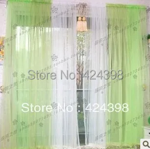 Fashion finished curtain cloth for window gradient laciness screens sheer curtains cortinas yarn blue purple pink green | Дом и сад