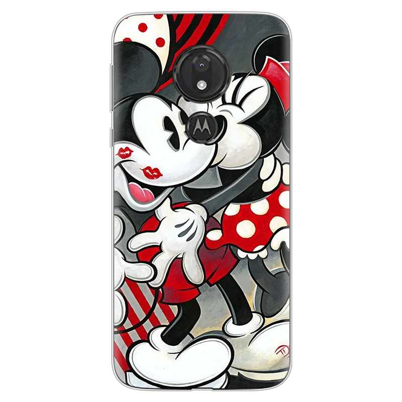 Мультяшная пара для Coque Motorola Moto G7 Play Plus чехол мягкий, роскошный, из ТПУ Модный чехол для телефона для Motorola G7 power Cover