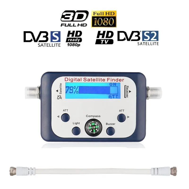 Измеритель GSF-9506 цифровой Satfinder спутниковый искатель измеритель сигнала тестер с ЖК-дисплеем компас ЖК-экран дисплей для ТВ