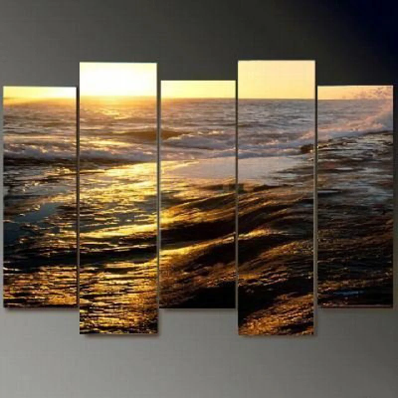 

Huge Abstract Oil Painting Modern Wall Art On Canvas sea landscape home decoration no frame home decor