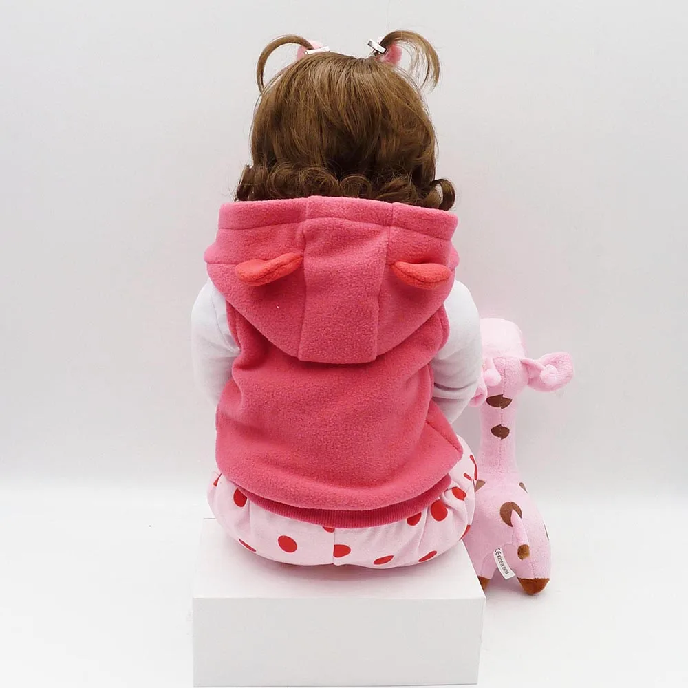 47 см Bebes Мягкая силиконовая кукла младенец Детские Куклы Силиконовые Menina куклы на