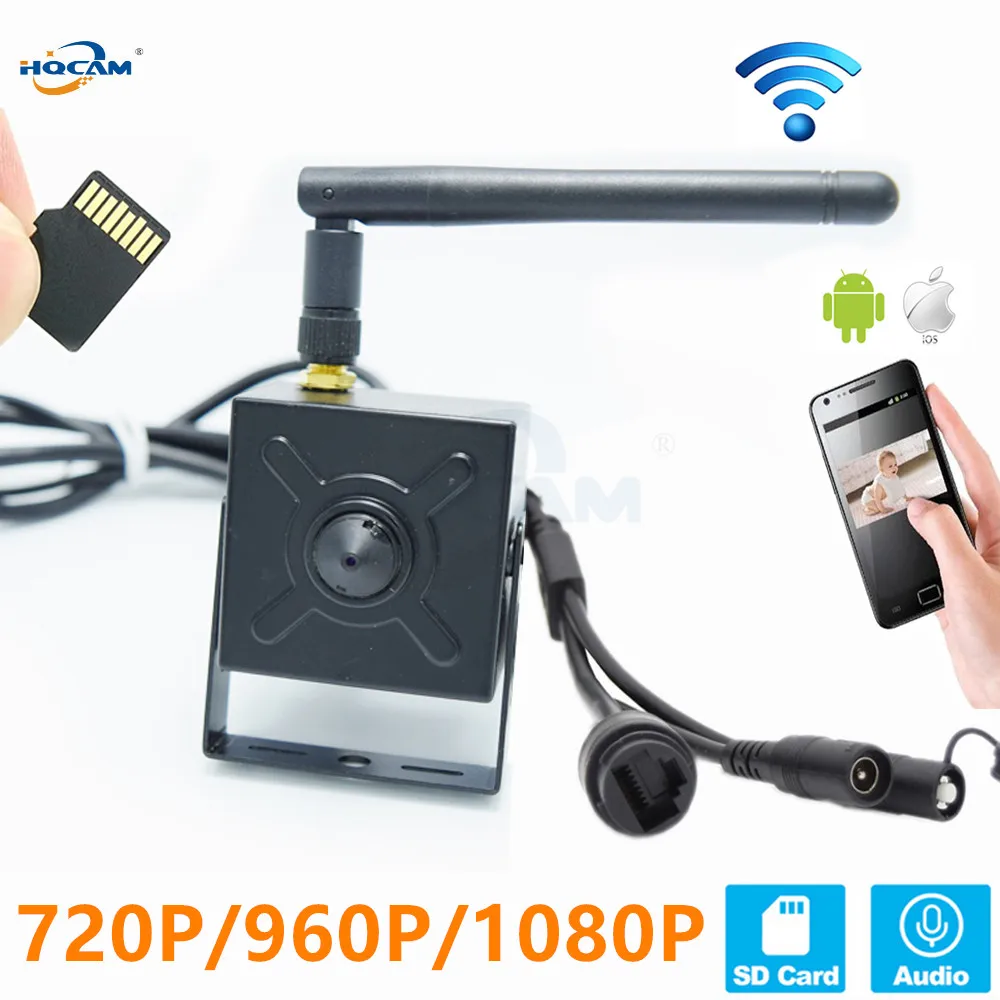 Фото IP камера HQCAM 720 МП 960P 1080P аудио Wi Fi|Камеры видеонаблюдения| |
