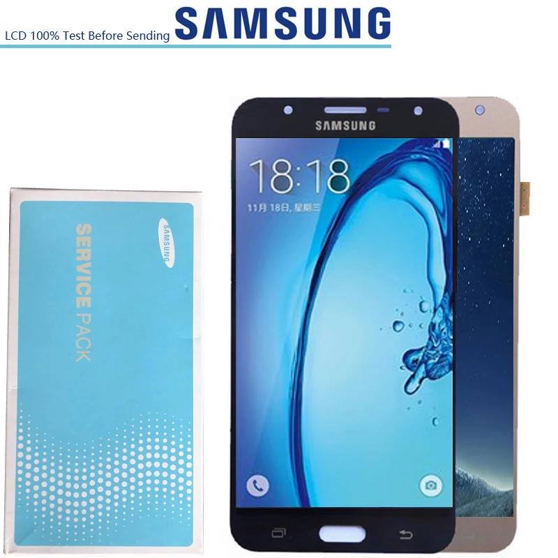 5,5 ''Супер AMOLED запасные части для SAMSUNG Galaxy J7 Neo дисплей J701F J701M J701MT j701 ЖК сенсорный дигитайзер