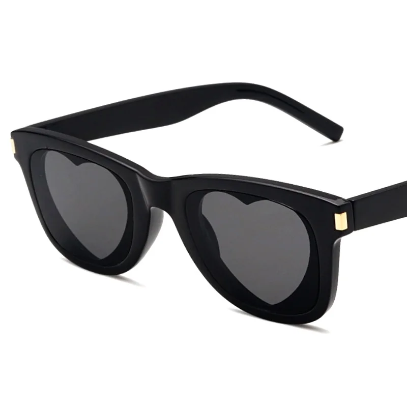 

Cute Designer Women Sunglasses Love Shape Lens Luxury Ladies Fashion Square Sun Glasses