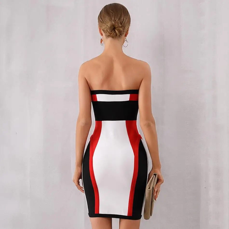 Женское облегающее платье без рукавов вечернее клубное мини бретелек лето