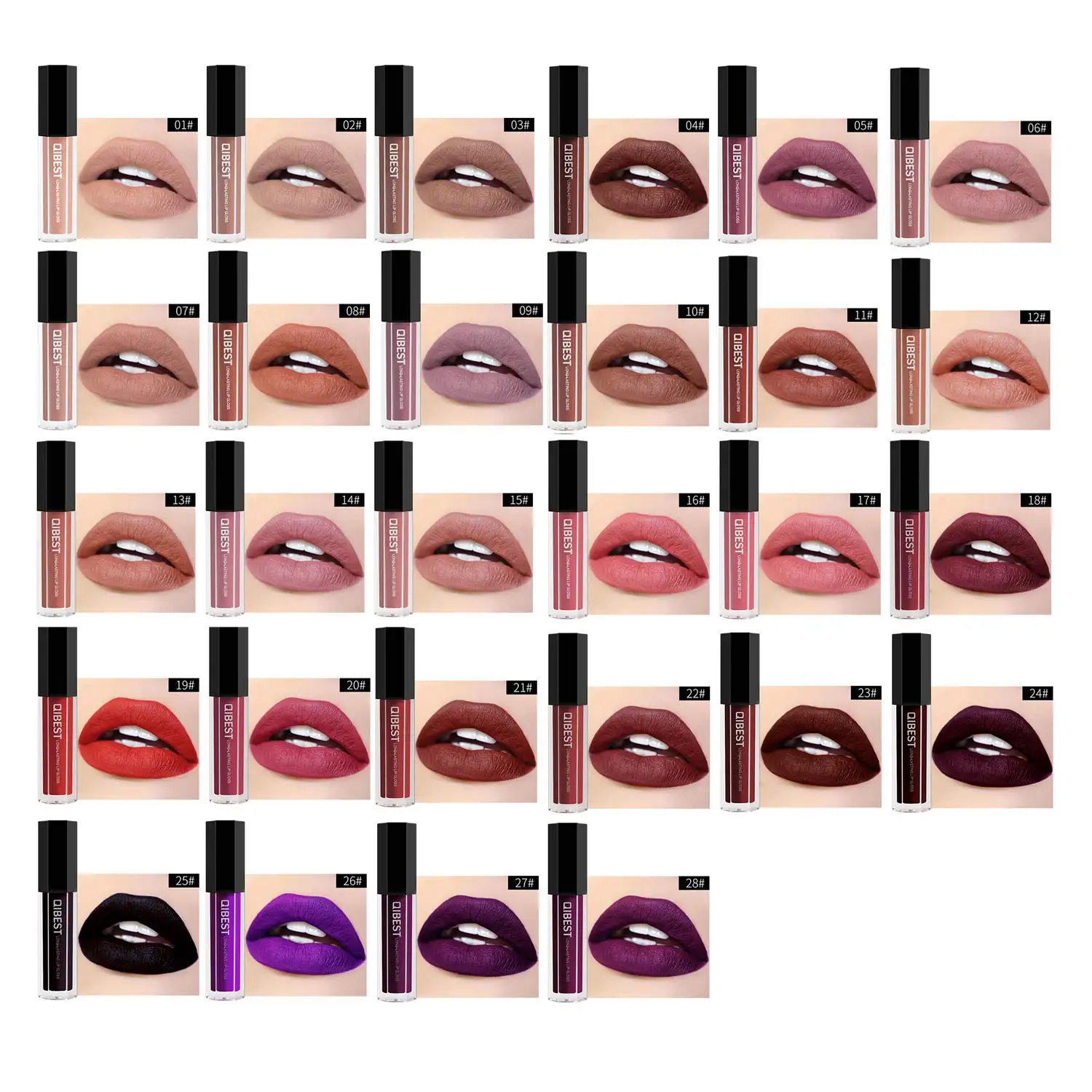 1 шт. водонепроницаемый жидкая помада длительный блеск для губ матовая