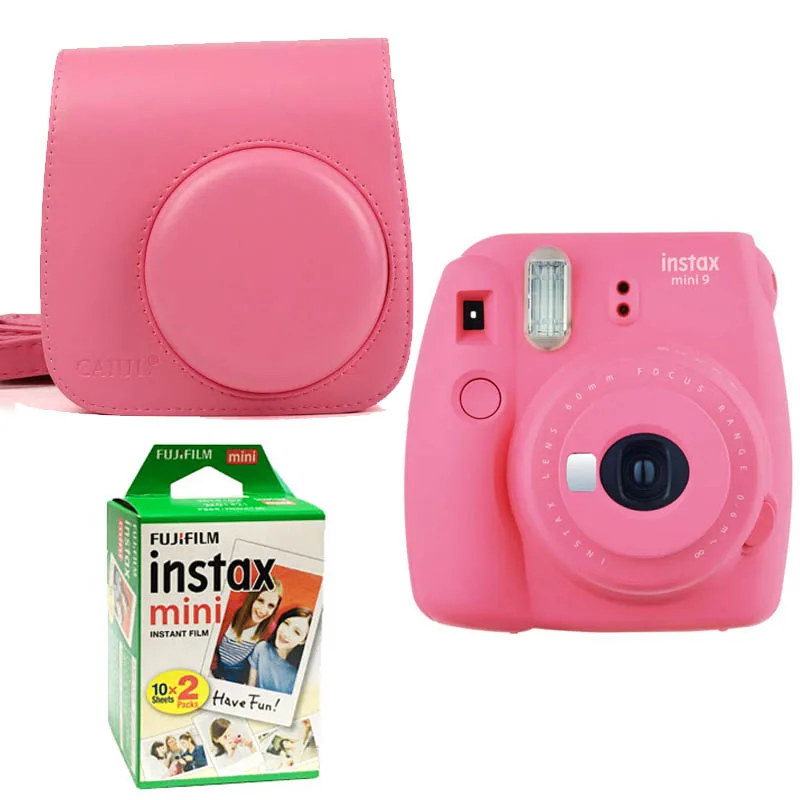 Цифровая Камера Fujifilm Instax Mini 9 мгновенная печать двойной пакет пленка фотобумага и