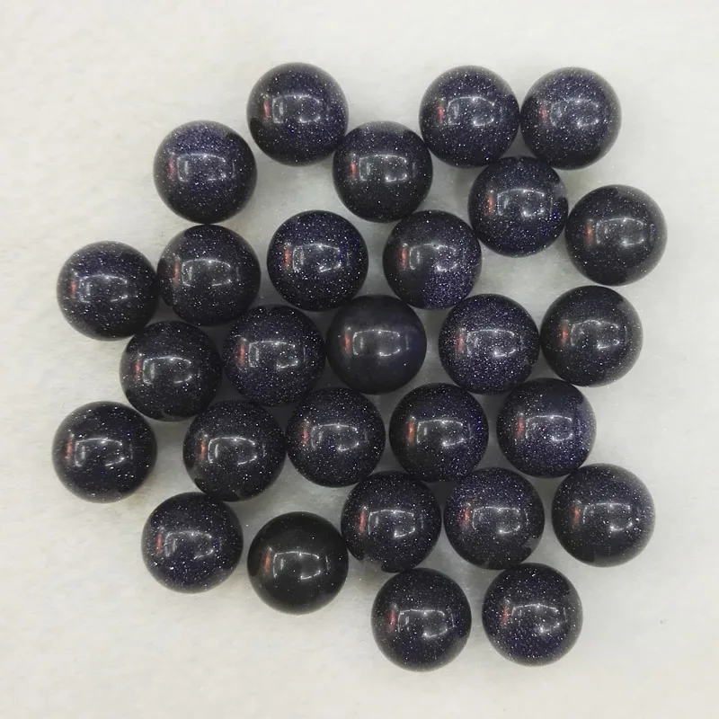 Круглые бусины шарики из натурального камня 10 мм без отверстий смешанные