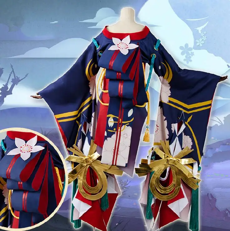 Костюм для косплея Hand Tour Onmyoji полный комплект платья Yaoji Ji платье из японской игры
