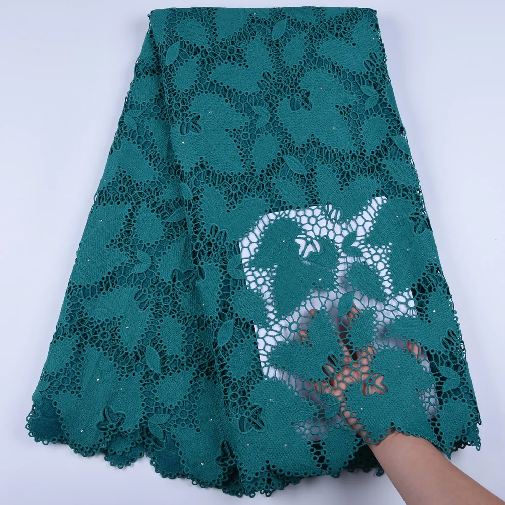 

Top Sale African Cord Lace Fabric White Nigerian Guipure Cord Lace Fabric Latest French Guipure Lace Fabric For Dress Sews F1668