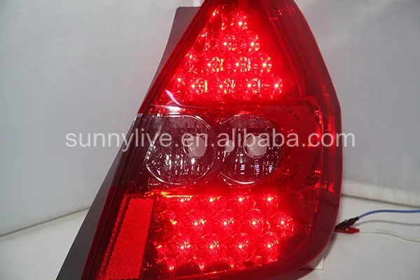 Для Honda Fit Jazz светодиодный задний фонарь хэтчбек 2002 до 2008 год красный цвет LF