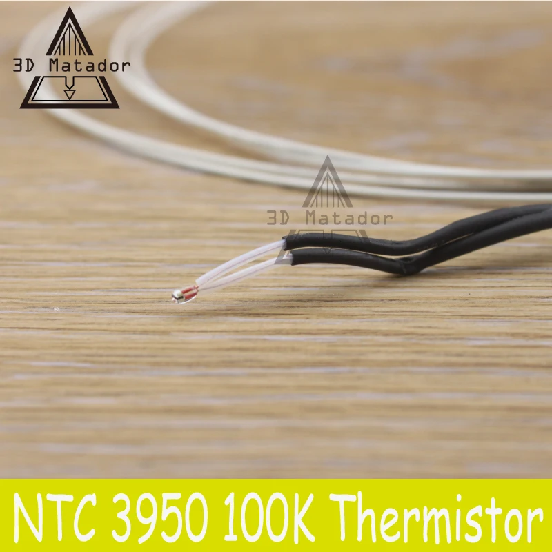 

5pcs/lot NTC 100K Ohm 3950 1% Thermistors for Reprap SWTG Mend glass sealed thermistor 3950 Resistant hotend sensor