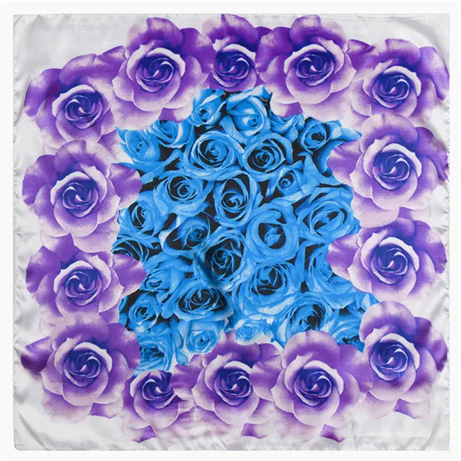 2018 New Luxury Brand Women Twill Silk Scarf Striped Dot Pattern Neckerchief Print Fashion Small Square Scarves | Аксессуары для