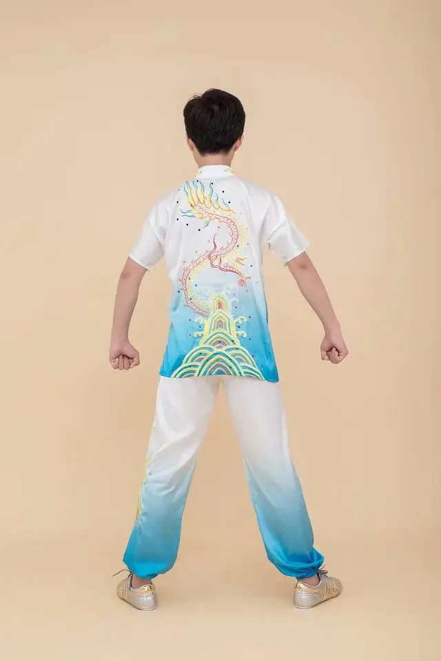 Wushu taichi одежда тайцзи changquan Униформа боевые искусства соревнования вышитые